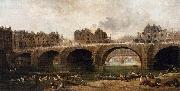 Hubert Robert Demolition of the Houses on the Pont Notre-Dame in 1786 Germany oil painting artist